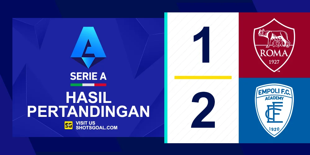 Serie A 24/25 : Empoli Sukses Permalukan AS Roma di Kandang