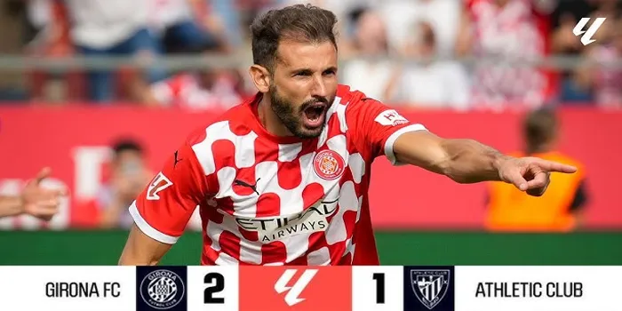 La Liga 24/25 : Girona Taklukkan Ath Bilbao Di Menit Akhir